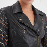 Printili - Bohemian fantasy leather jacket