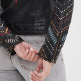 Printili - Bohemian fantasy leather jacket