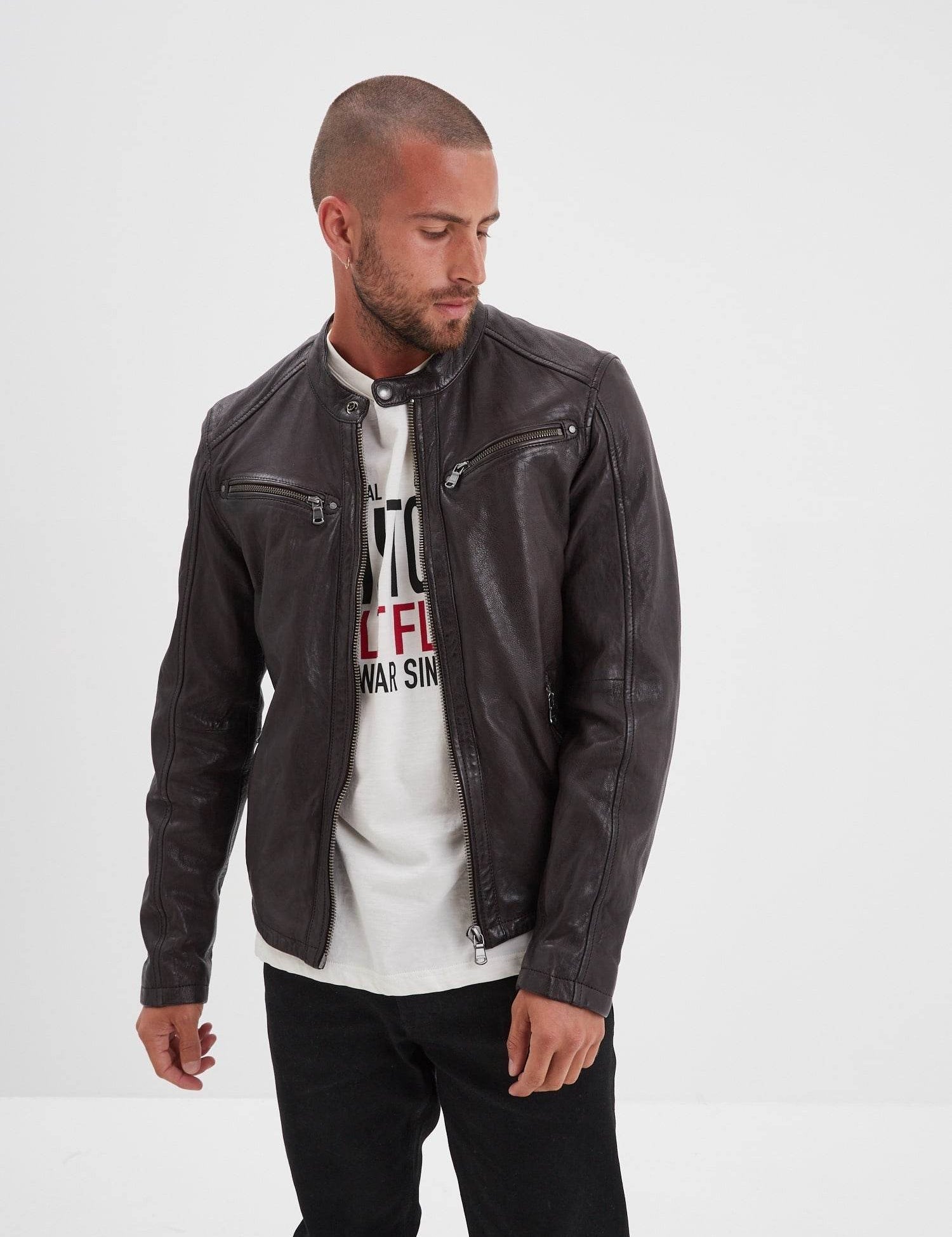 Gafino - Men's leather jacket