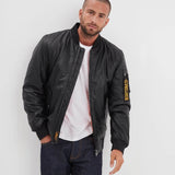 Redmond - Men's leather bomber jacket