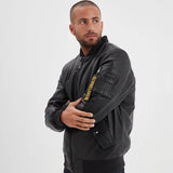 Redmond - Men's leather bomber jacket