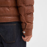 Onelda - Men's leather down jacket