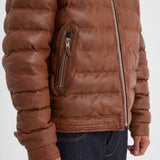 Onelda - Men's leather down jacket