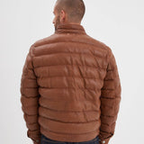 Onelda - Men's leather down jacket