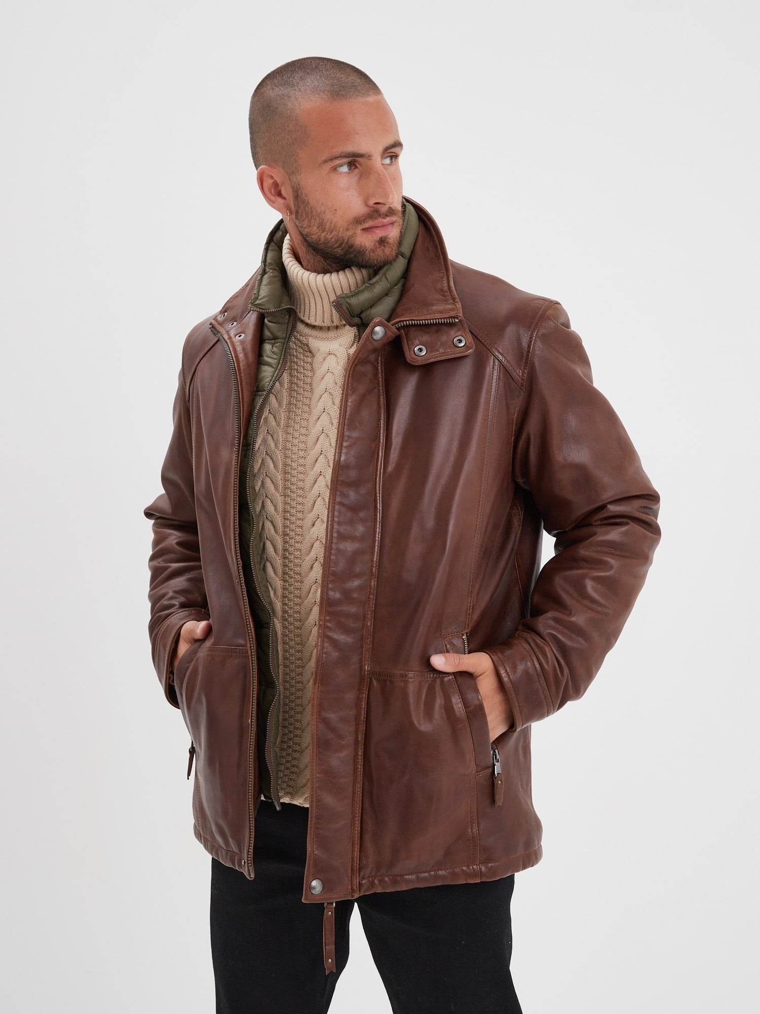 Cerro Veste vintage cuir homme – Daytona 73 - Main Image