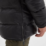Withmire - Men's long leather down jacket