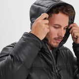 Withmire - Men's long leather down jacket