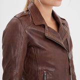 Eya - Women's leather biker jacket