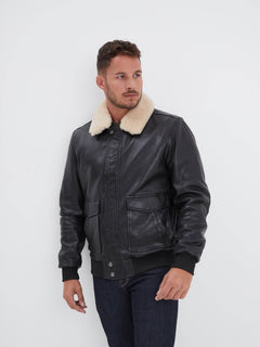 Corsair - Men's leather bomber jacket