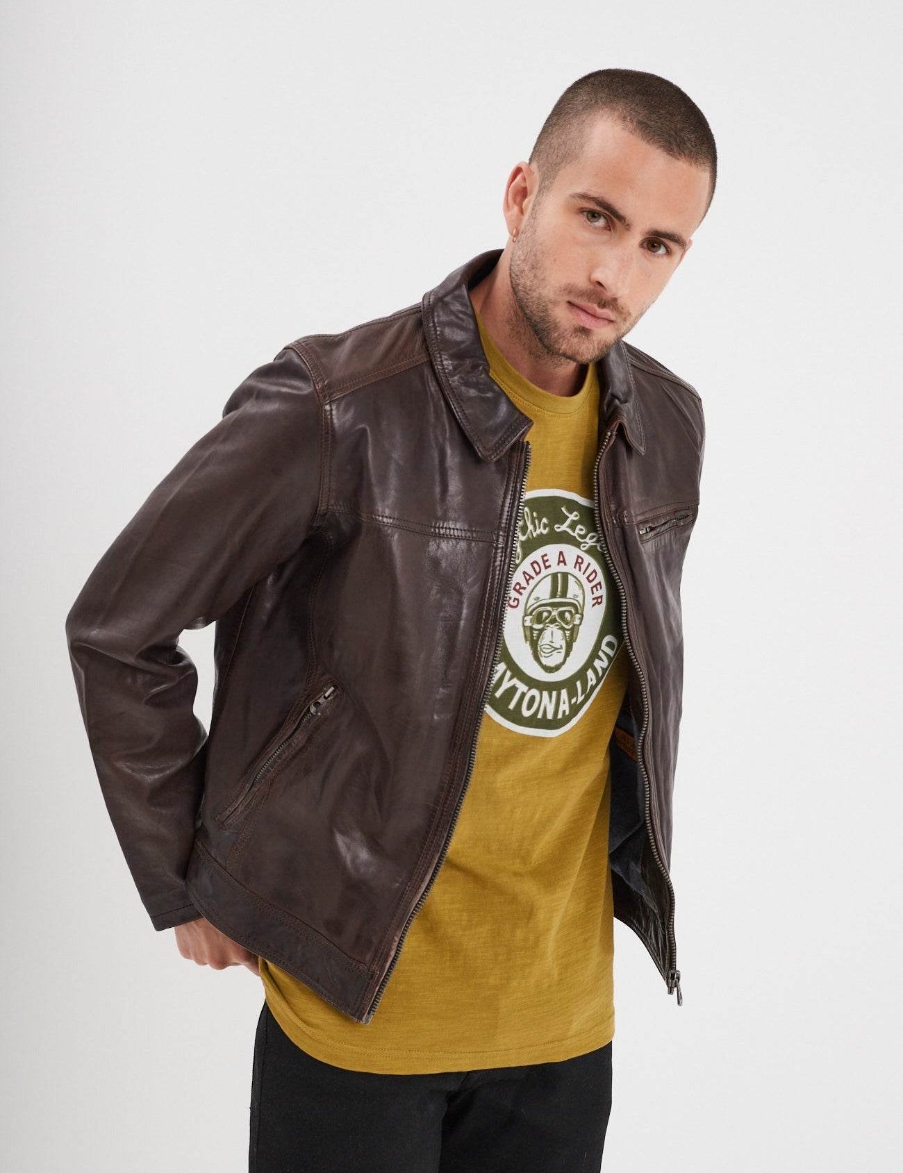 Major - Men's leather jacket