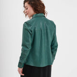 Cecilia - Chemise cuir femme