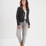 Dudley - Blouson cuir femme