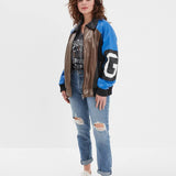 Racila - Women's oversized leather jacket