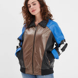 Racila - Women's oversized leather jacket
