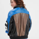 Racila - Women's oversized leather jacket