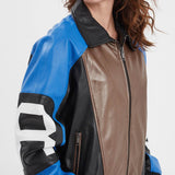 Racila - Women's oversized leather jacket
