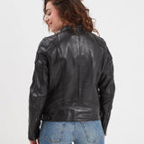 Wartbugy - Blouson moto vintage femme