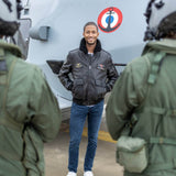 Blouson en cuir - Aéronautique navale