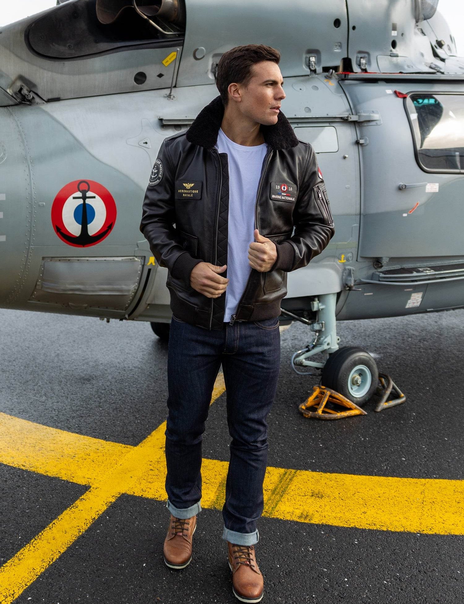 Leather jacket - Naval aviation