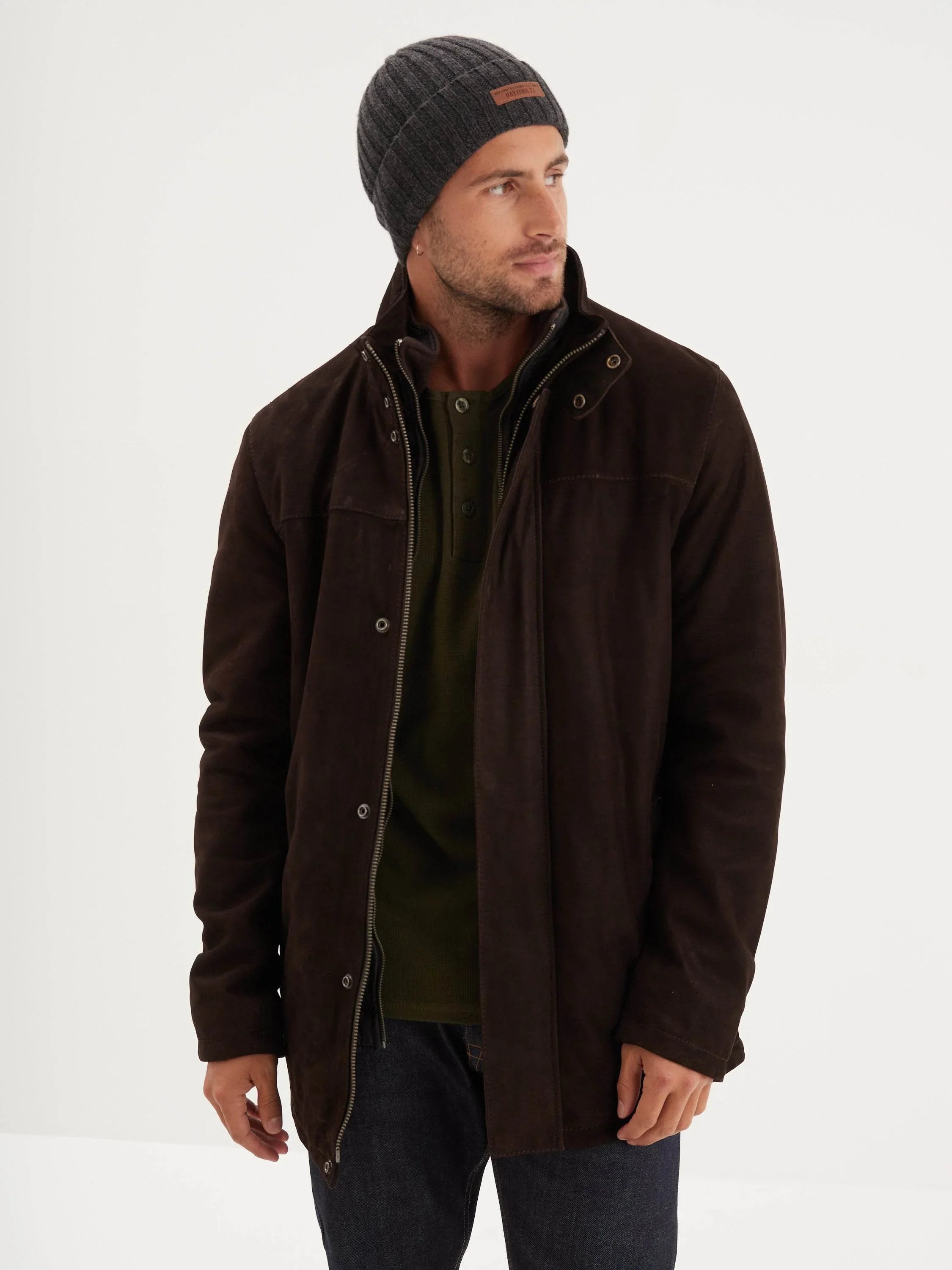 Veste courte en cuir suédé de qualité supérieure pour femme Veste courte en cuir suédé de qualité supérieure pour femme