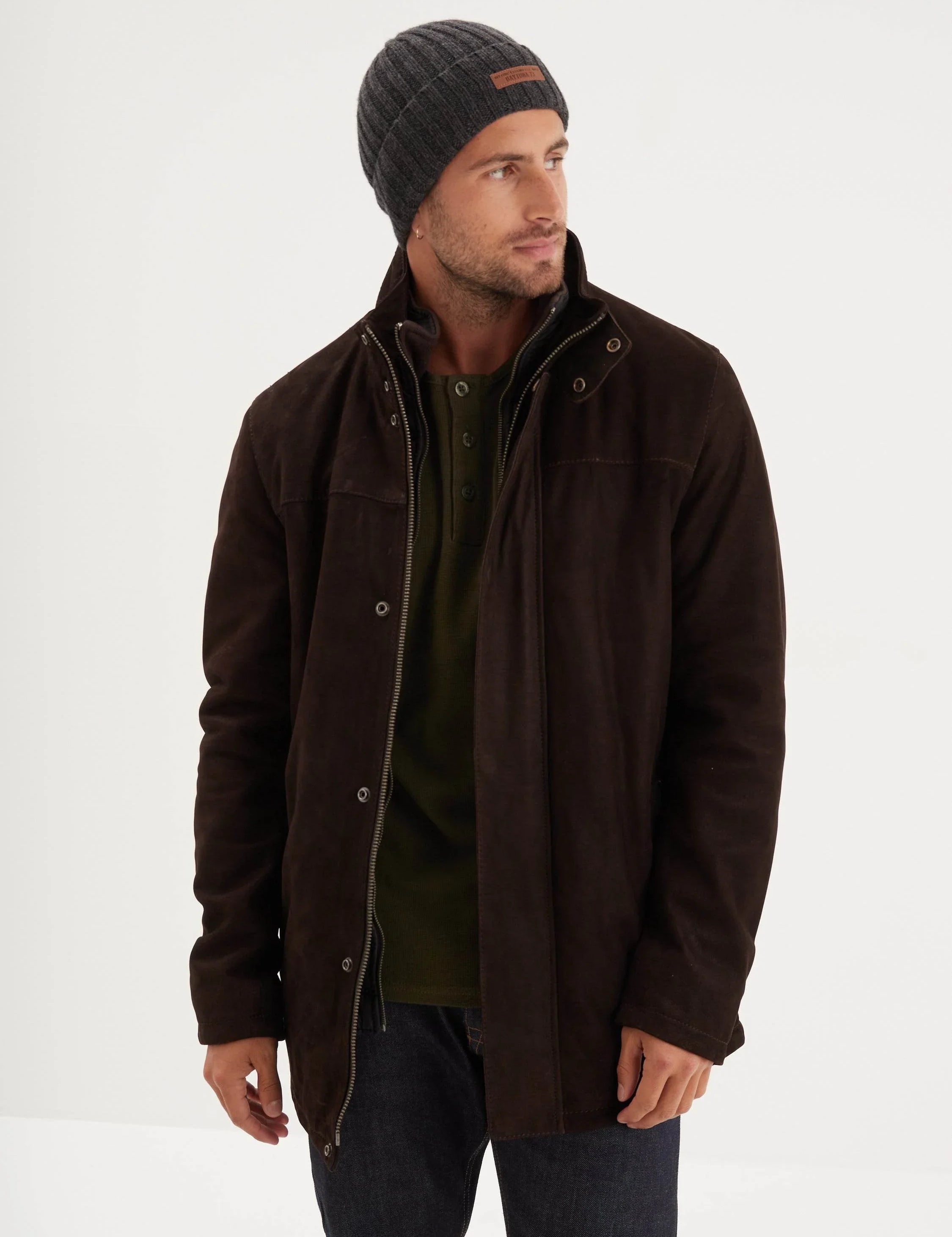 Balzac Madison - Brown men's leather jacket