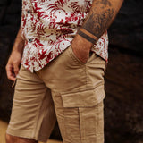 Cargo - Men's textile Bermuda shorts