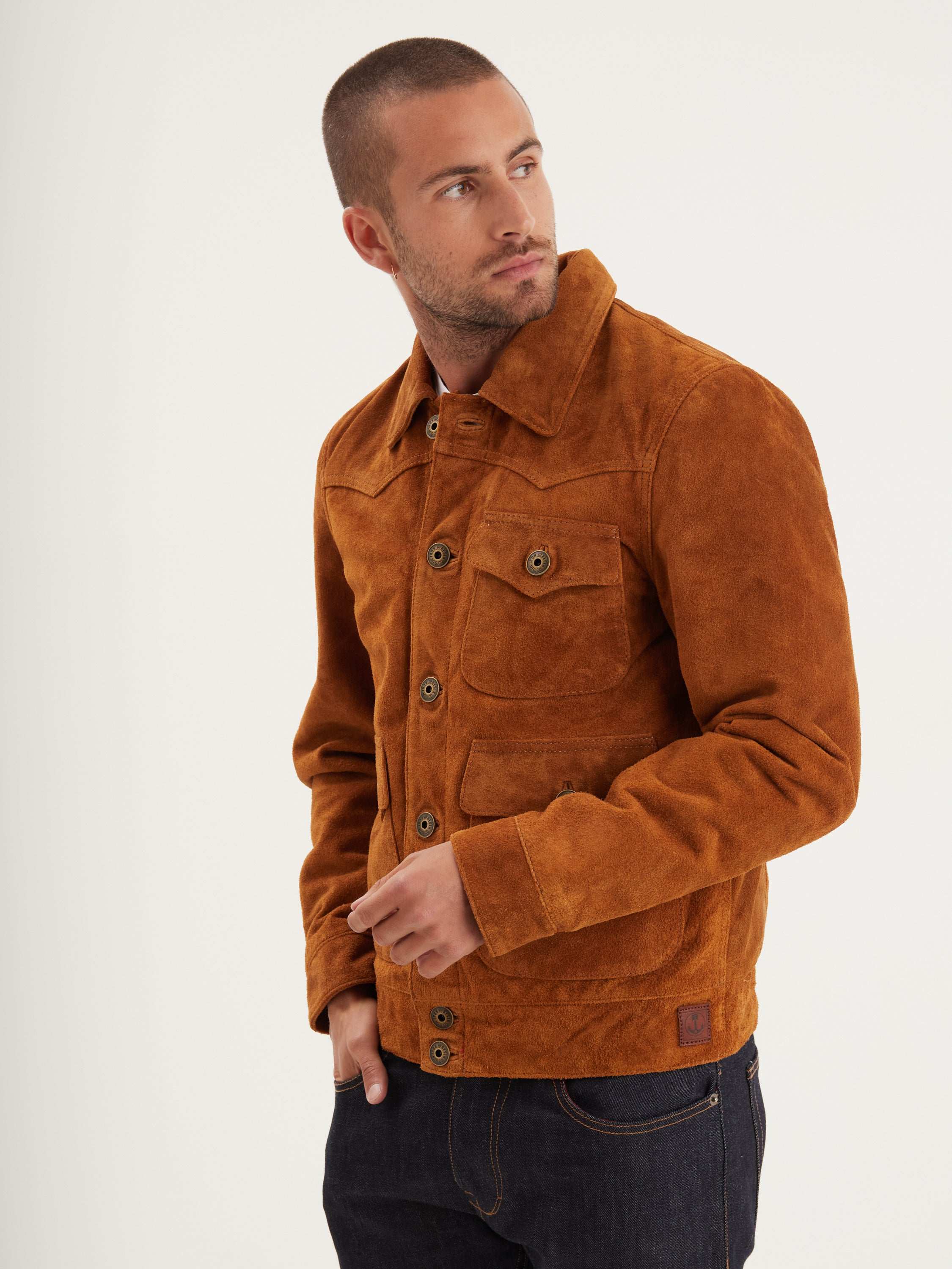 Douglas - Veste cuir de buffle