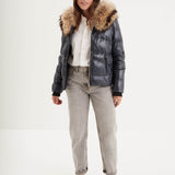 Shana - Doudoune cuir femme