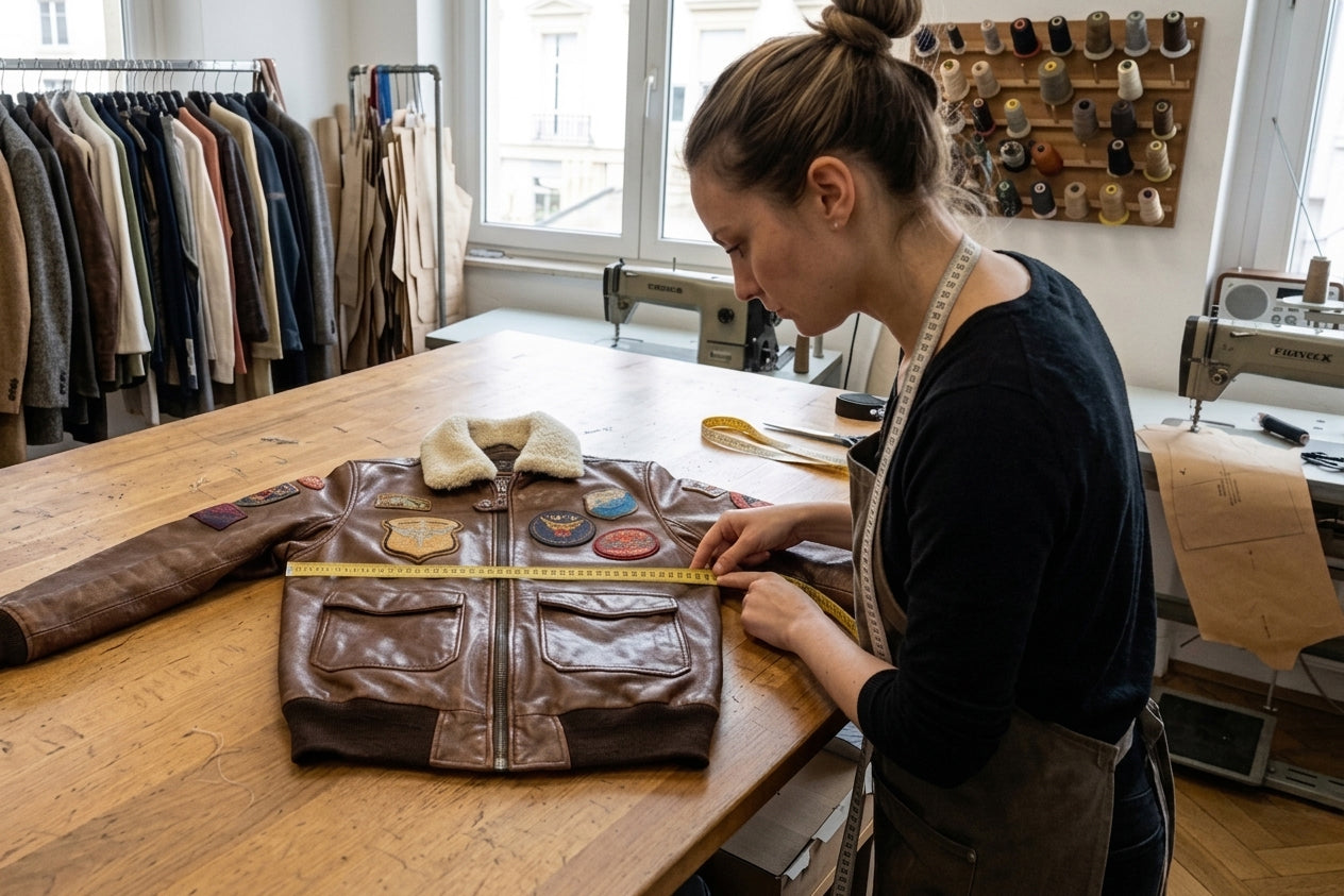 Mesures blouson en cuir