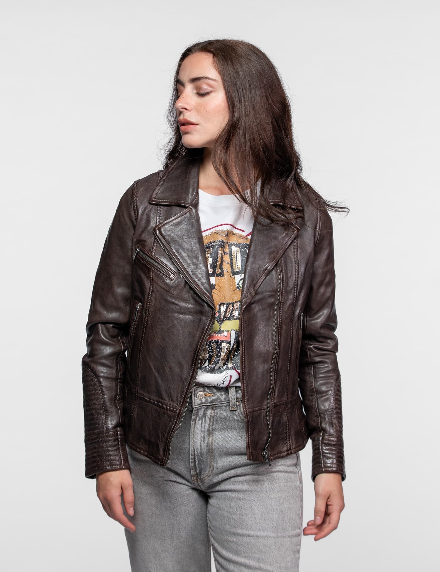Juliette - Blouson cuir femme