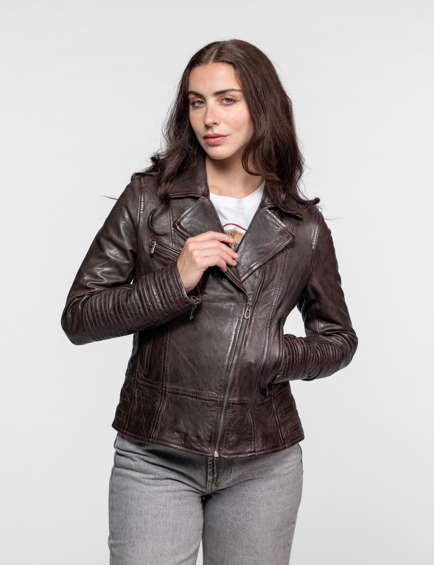 Juliette - Blouson cuir femme