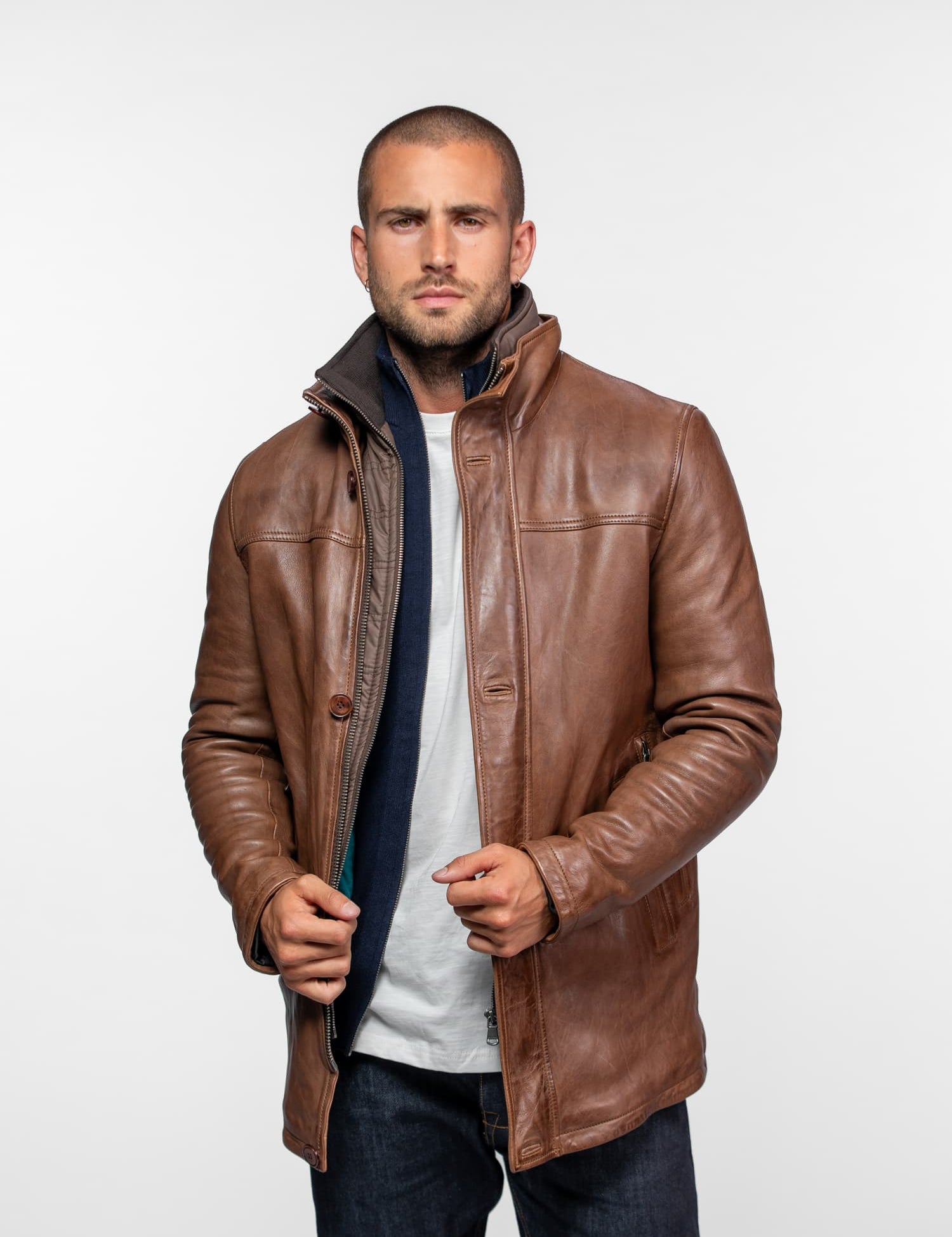 Tyler - Veste cuir homme