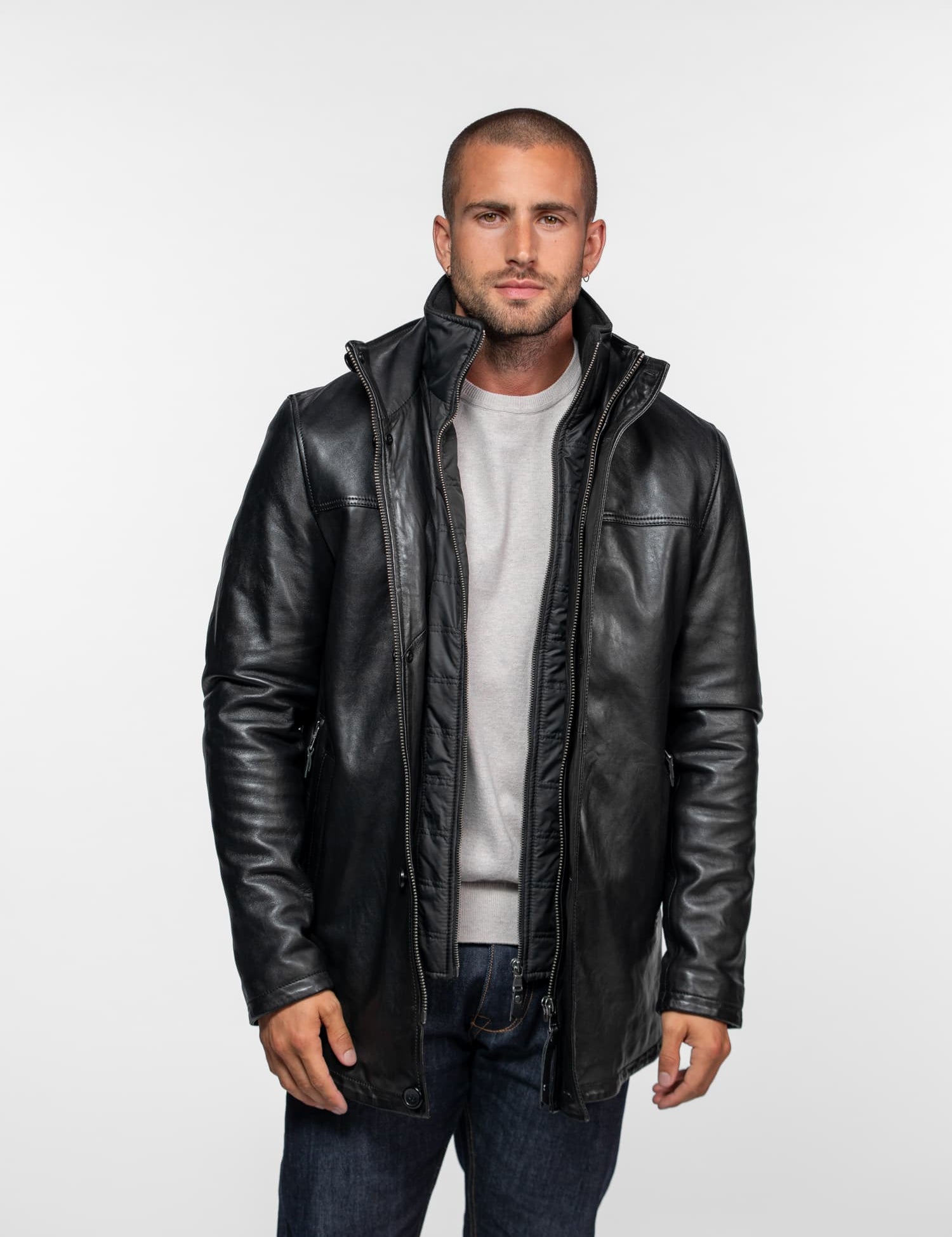 Tyler - Veste cuir homme