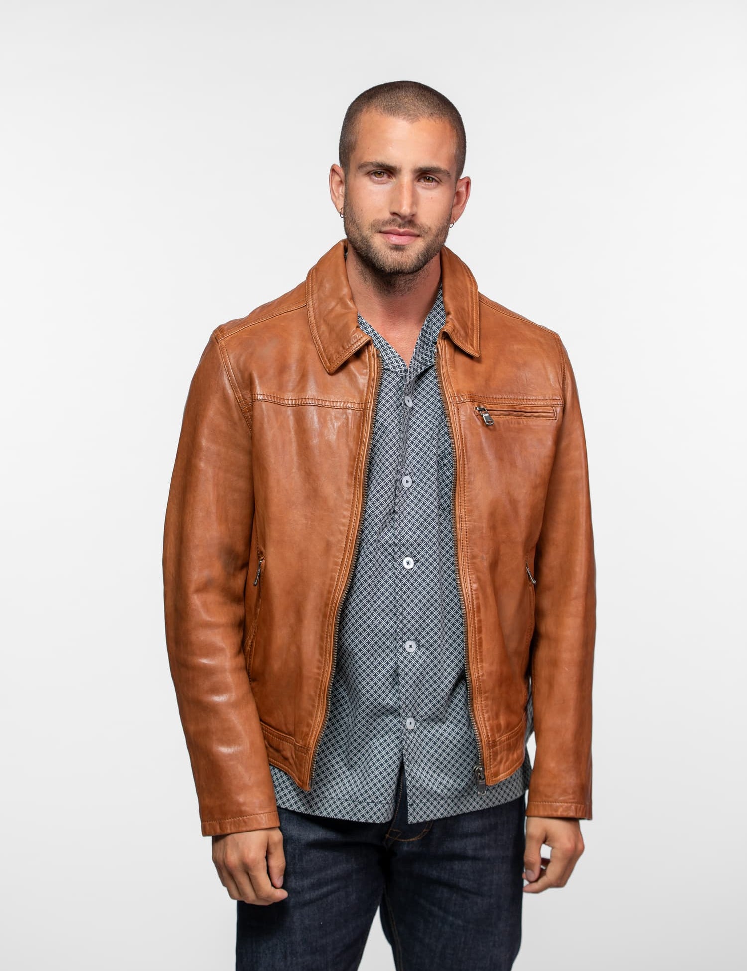Major - Blouson cuir homme