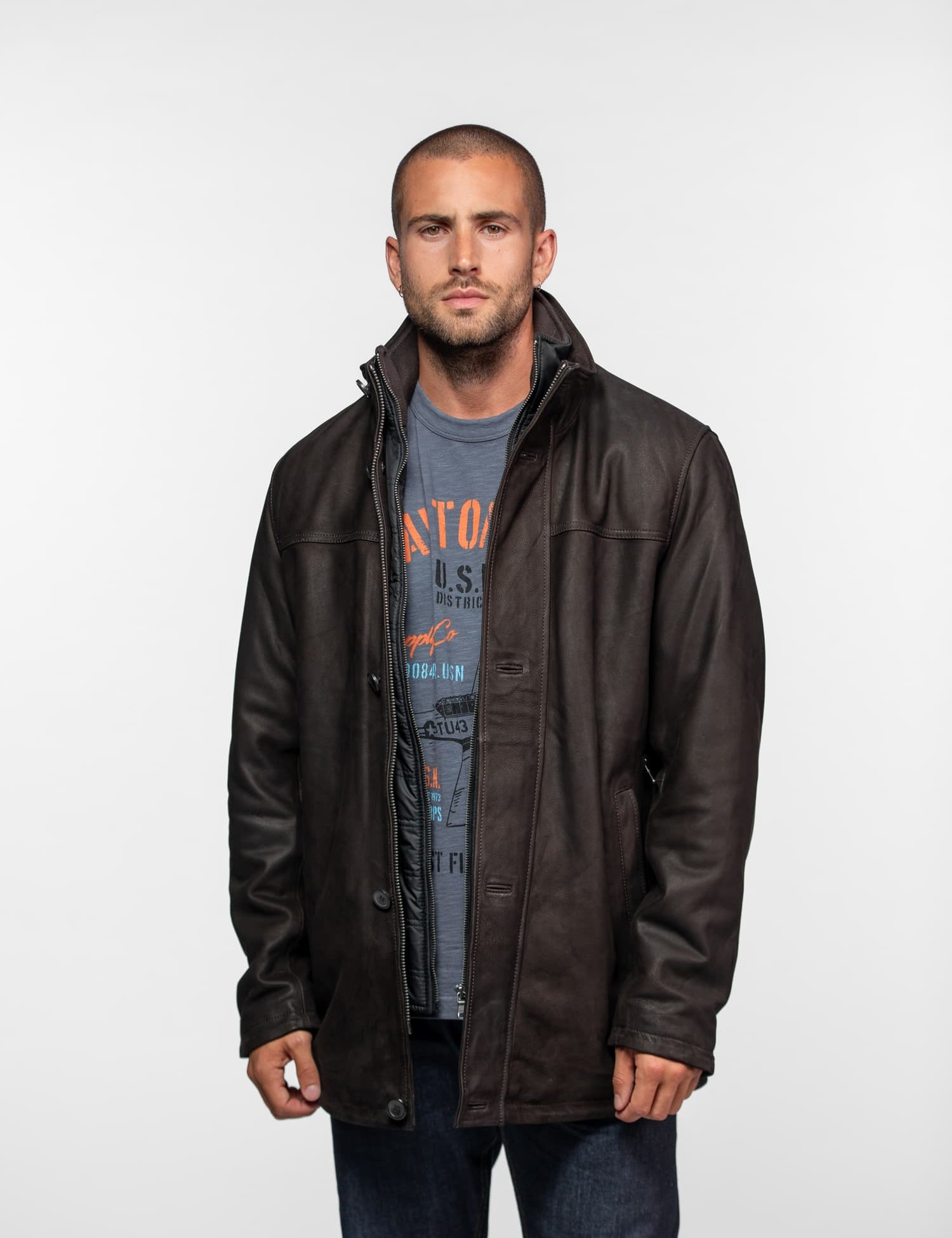 Tyler madison - Veste cuir homme