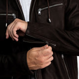 Scaroni madisson - Blouson cuir homme marron