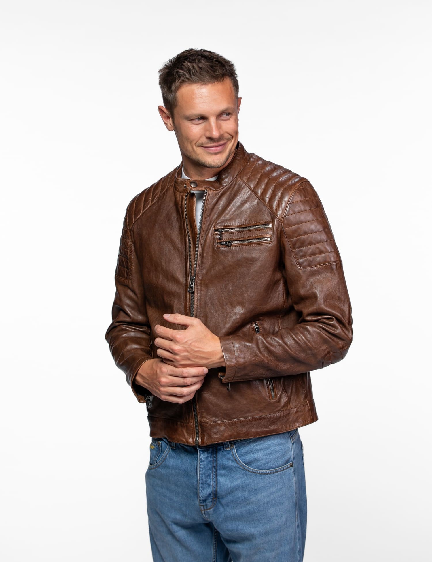 Starget - Blouson vintage cuir homme
