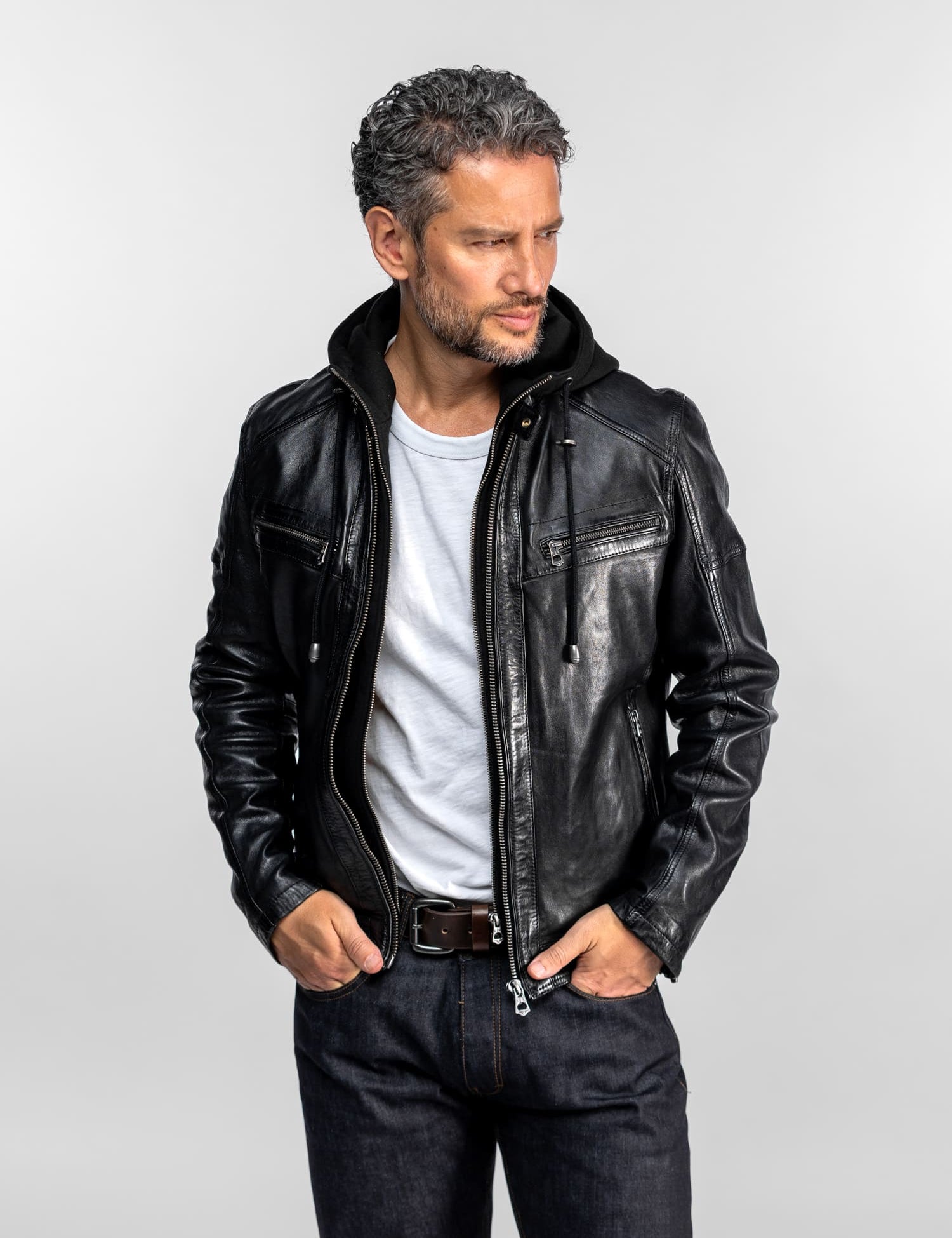Bishop - Blouson vintage cuir homme
