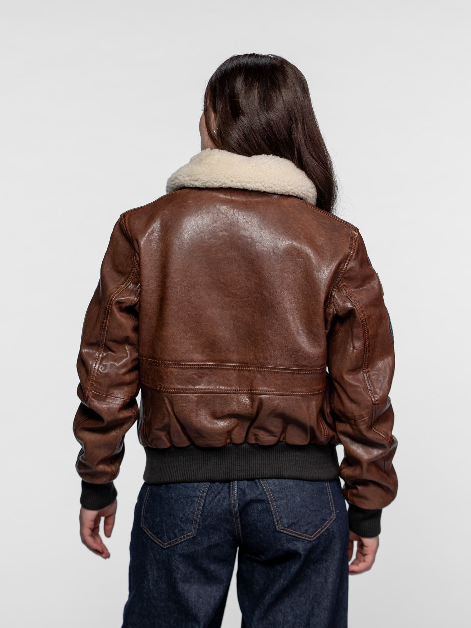 OFFICIAL MISS TOP GUN ® LEATHER JACKET - Top Gun Store OFFICIAL MISS TOP GUN ® LEATHER JACKET - Top Gun Store