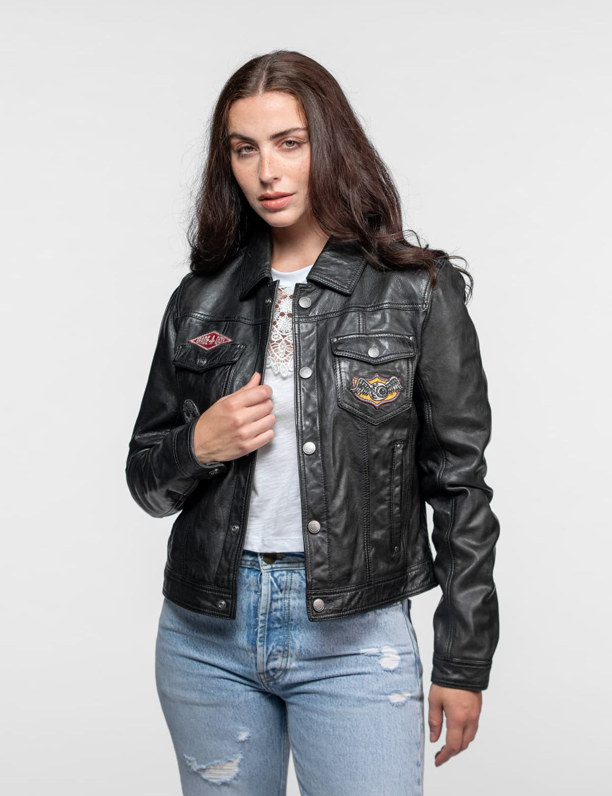 Jeans - Veste cuir von dutch