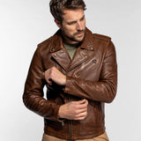 Golberg - Men's leather biker jacket