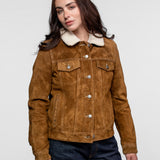 Trucky - Blouson western cuir femme