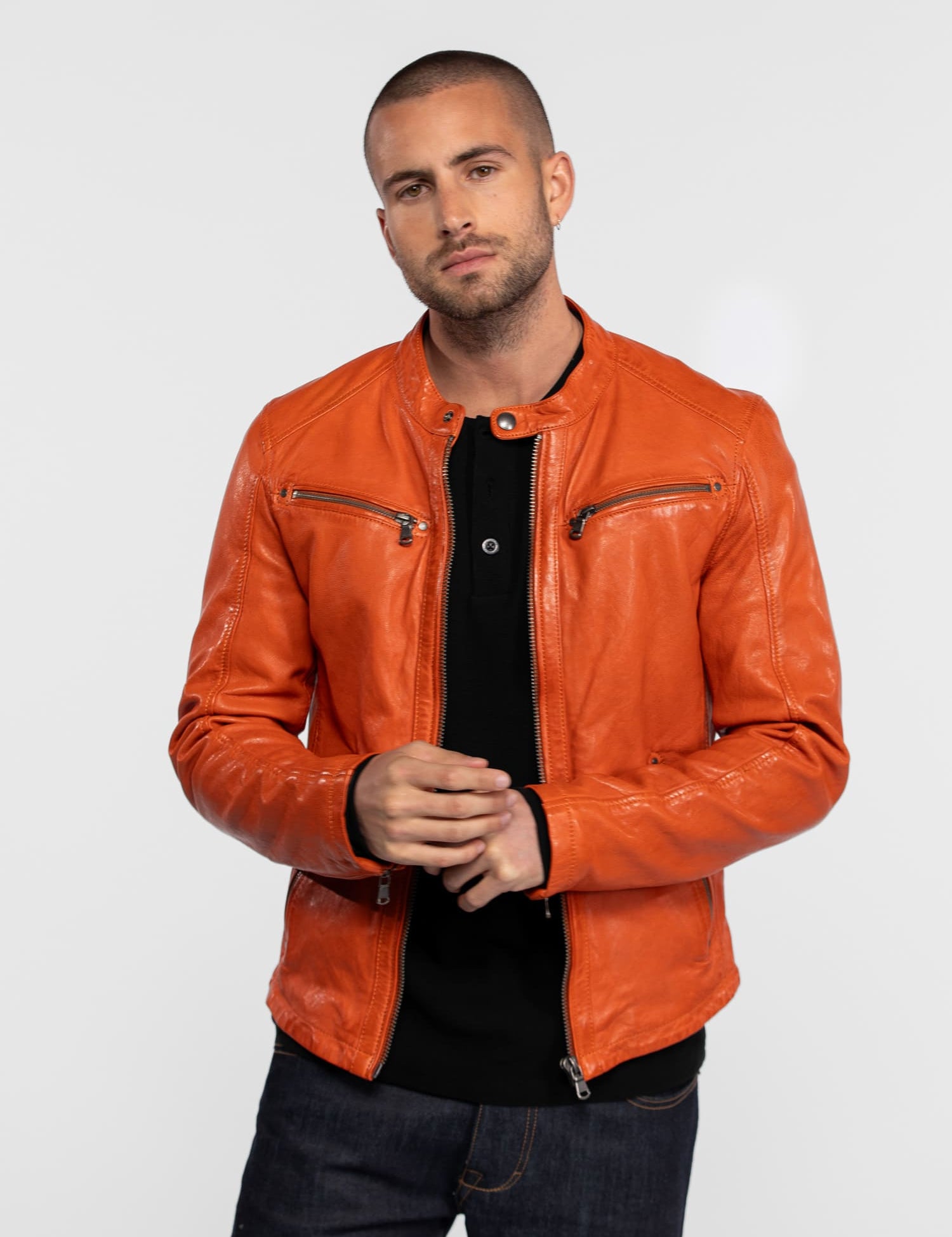 Gafino - Blouson cuir homme