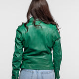 Paula - Blouson biker cuir femme