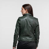 Paula - Blouson biker cuir femme