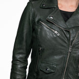 Paula - Blouson biker cuir femme