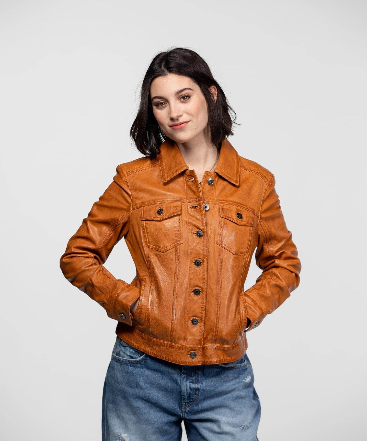 Daytona Blouson Moto Femme Cuir Marron Blouson En Cuir Daytona