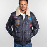 Mythic - Blouson air force cuir homme