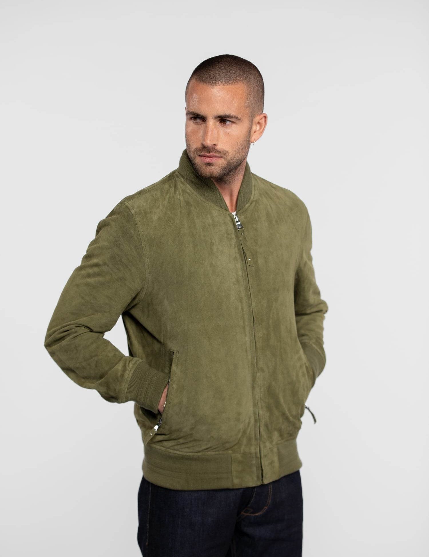 Windon - Bomber en daim homme