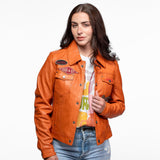 Asya - Women's vintage leather jacket